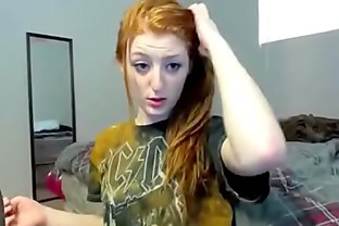 Slutty Redhead Teen With Ponytail Sucks And Fucks