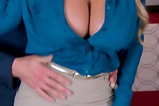 (Bridgette B) Big Huge Tits Office Girl Love Intercorse video-11
