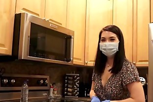 Big Tits Nude Maid Mina Moon - Housekeeping Hottie Paid Xtra To Clean Naked - Sexy Asian Goddess HD