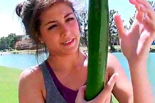 Natalie ftvsolo golfing park cucumber deep