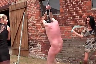 Geprügelt - Hard Outdoor Whipping with SweetBaby and Lady Deluxe