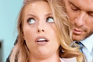 Office slut Britney Amber anal fucked by the HR department