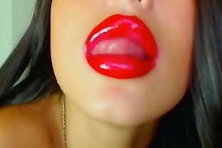 Femdom Sucking Finger Big Red Lips Watch live part02 on