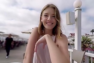 Real Teens - Teen POV pussy play in public