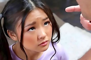 Tiny asian schoolgirl gets caught messing around - teen porn