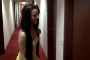 Brunette Prostitute in Hotel