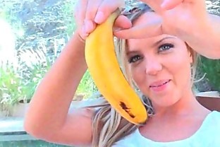 Addison IV outside blonde mature fingers banana