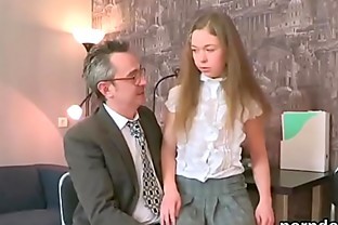kissable schoolgirl was seduced and pounded by her older teacher